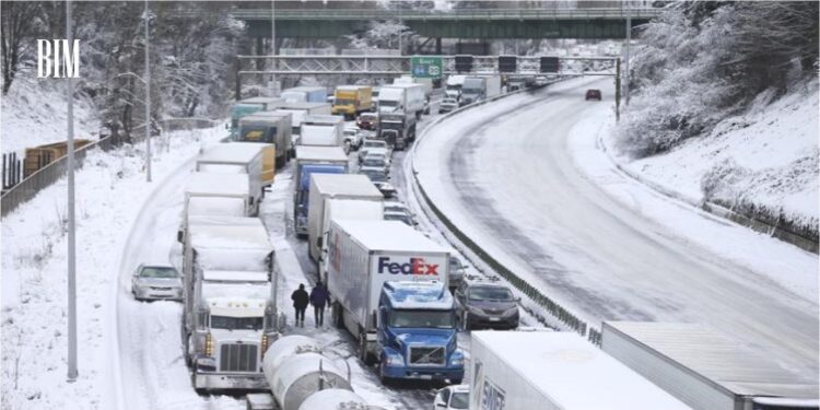 Hundreds are without power as storms in California deliver cold, rain, and snow.